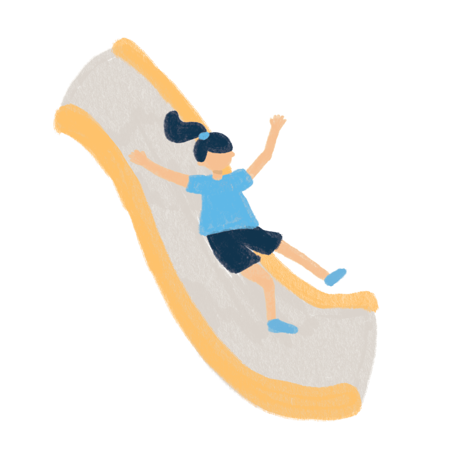 Girl on Slide